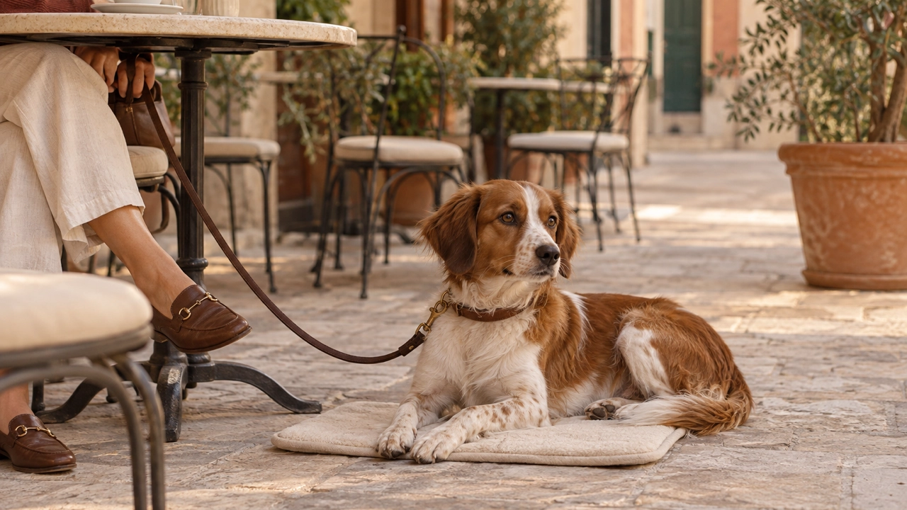 How Do You Teach a Dog to Settle at a Café?